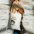 Be Salty Cat, Canvas Tote Bag by Handsome Sam