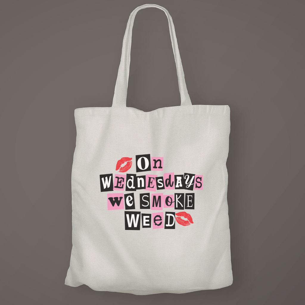 Weed Wednesdays, Canvas Tote Bag by Handsome Sam